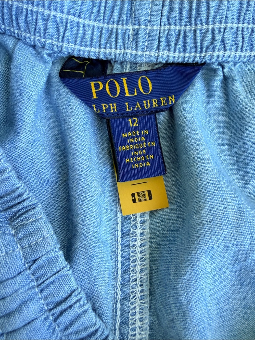 Boys Cotton Polo by Ralph Lauren Light Blue Elastic Waist Joggers pants Szie 12 - Picture 3 of 12
